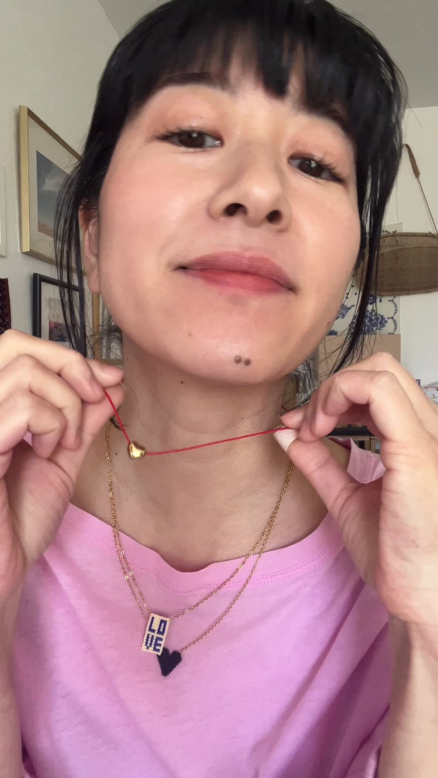 【再入荷予定】ハート コードネックレス