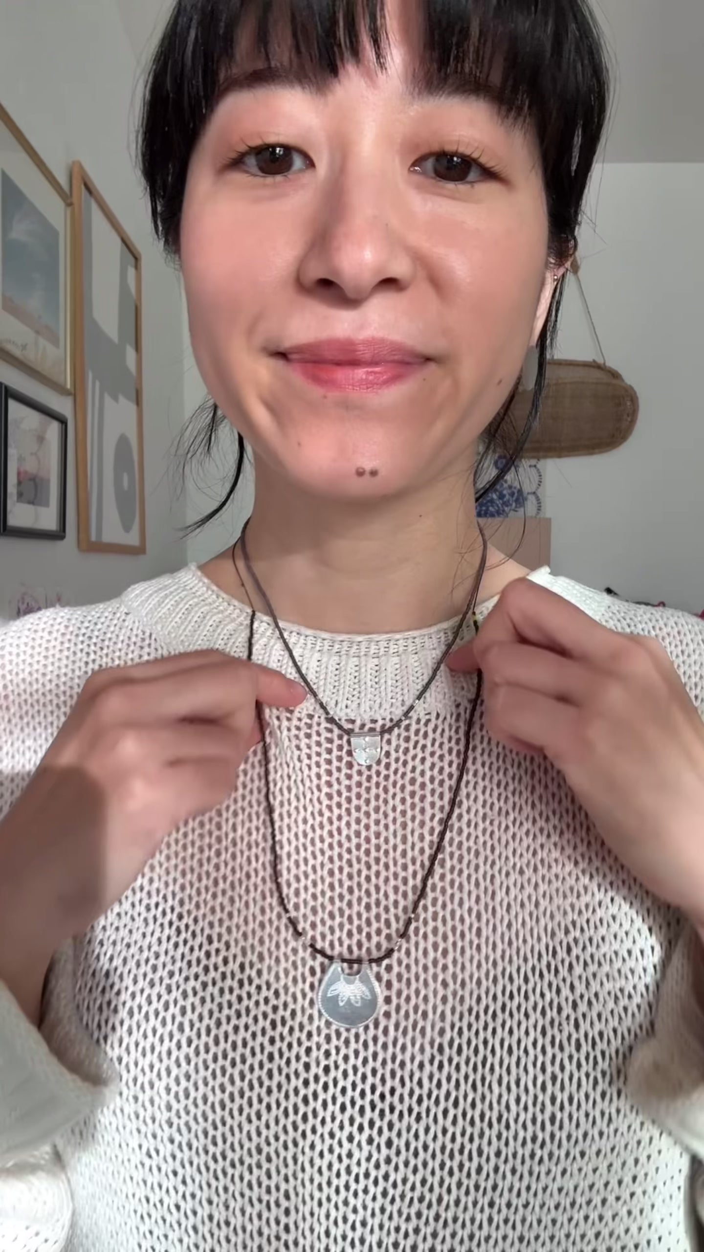 お花のシルバーネックレス Grande