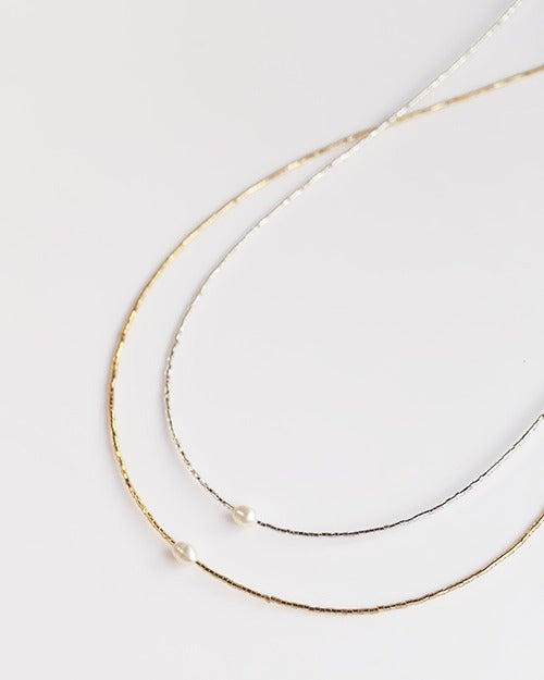 【残り1点】チョーカービーズネックレス シルバー&ゴールド