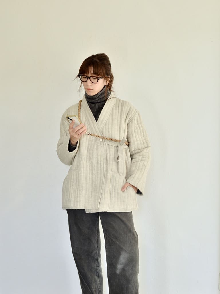 【再入荷予定】upbeads アップビーズ スマホショルダー 携帯ストラップ ウッドブラウン