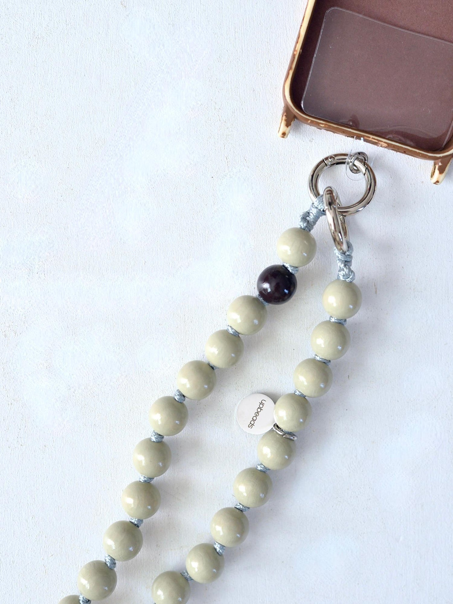 upbeads アップビーズ スマホショルダー 携帯ストラップ EARL GREY