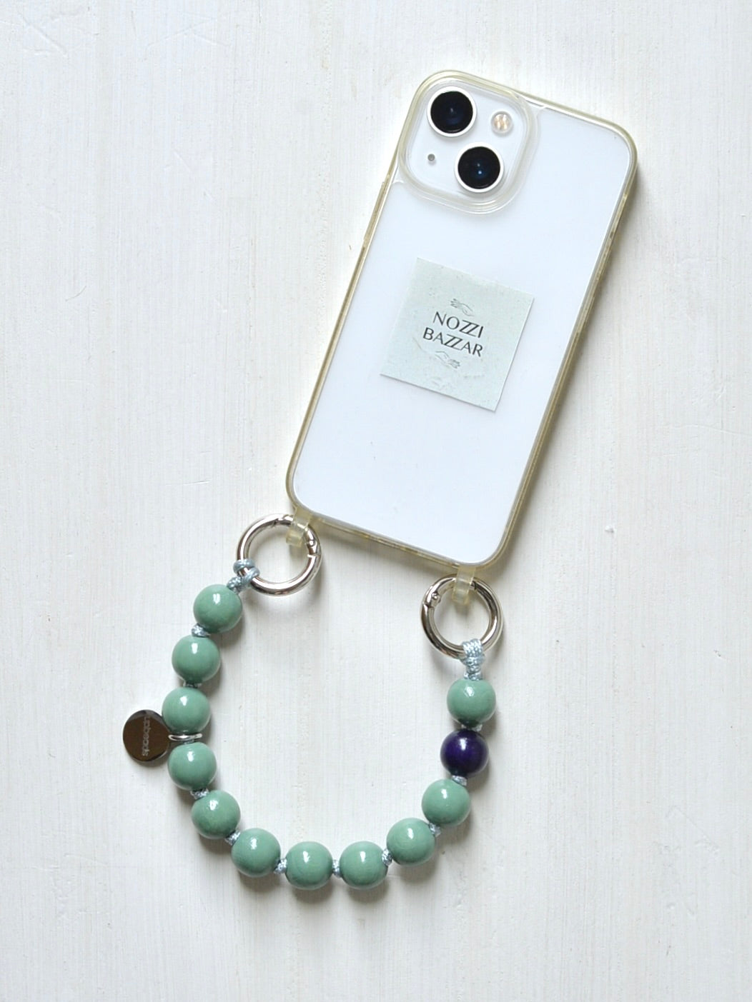 upbeads アップビーズ スマホストラップ MINI【SAGE】