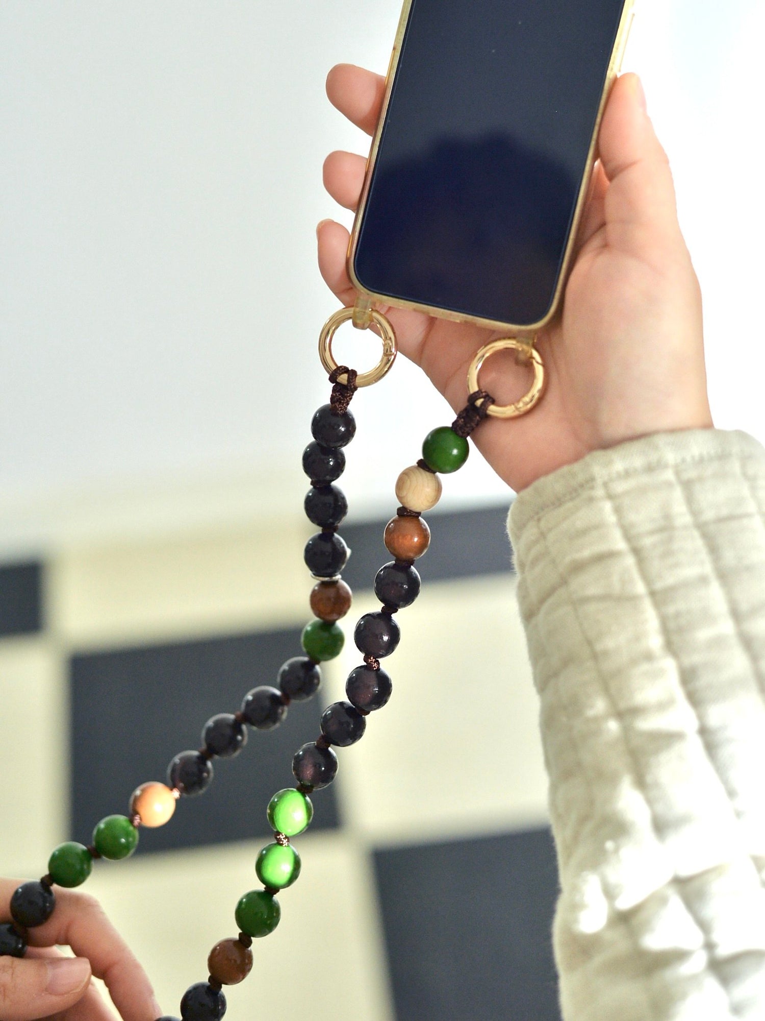 upbeads スマホストラップ 携帯ショルダー 斜めがけ アップビーズ