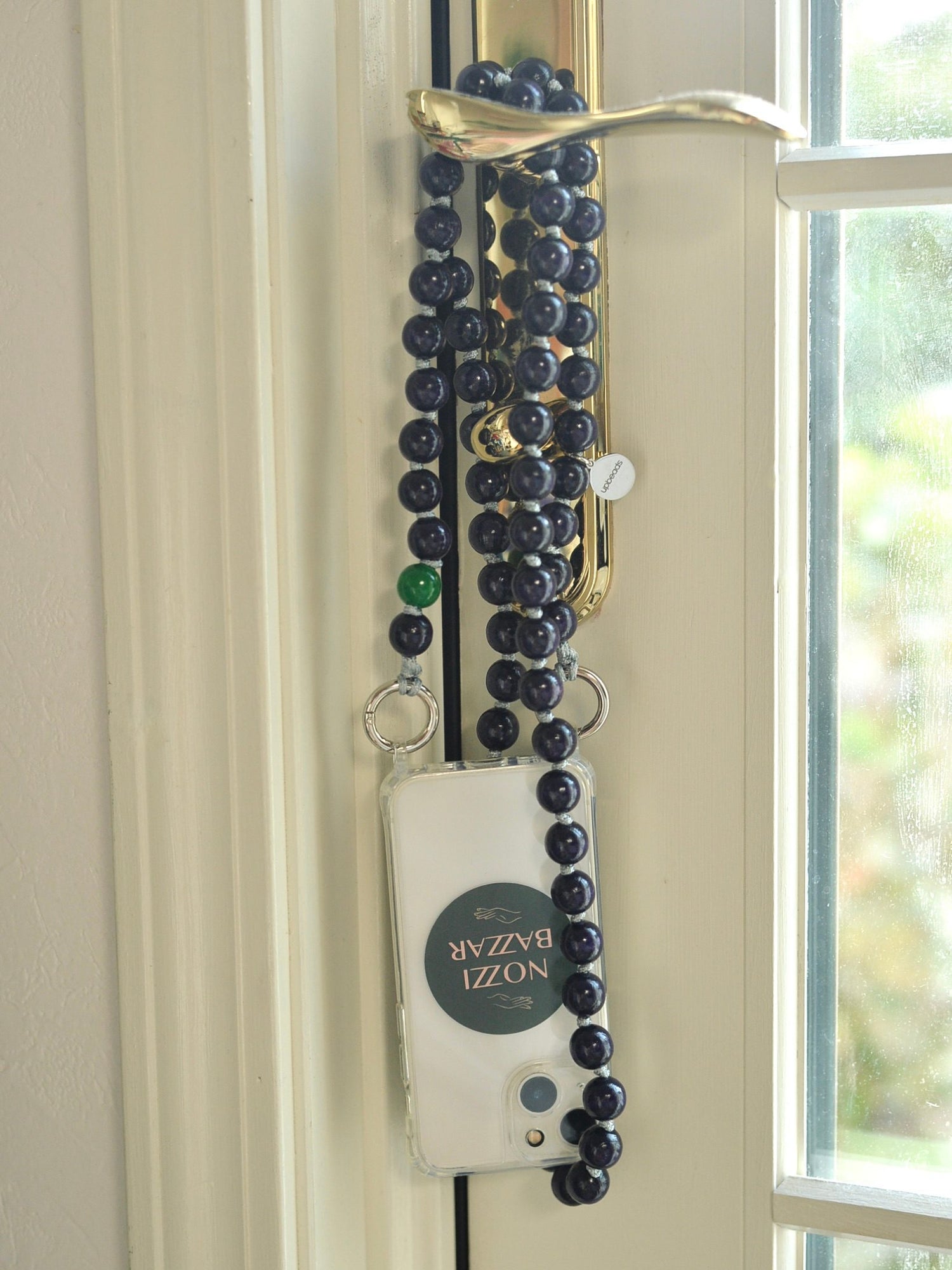 upbeads アップビーズ スマホショルダー 携帯ストラップ PLUM