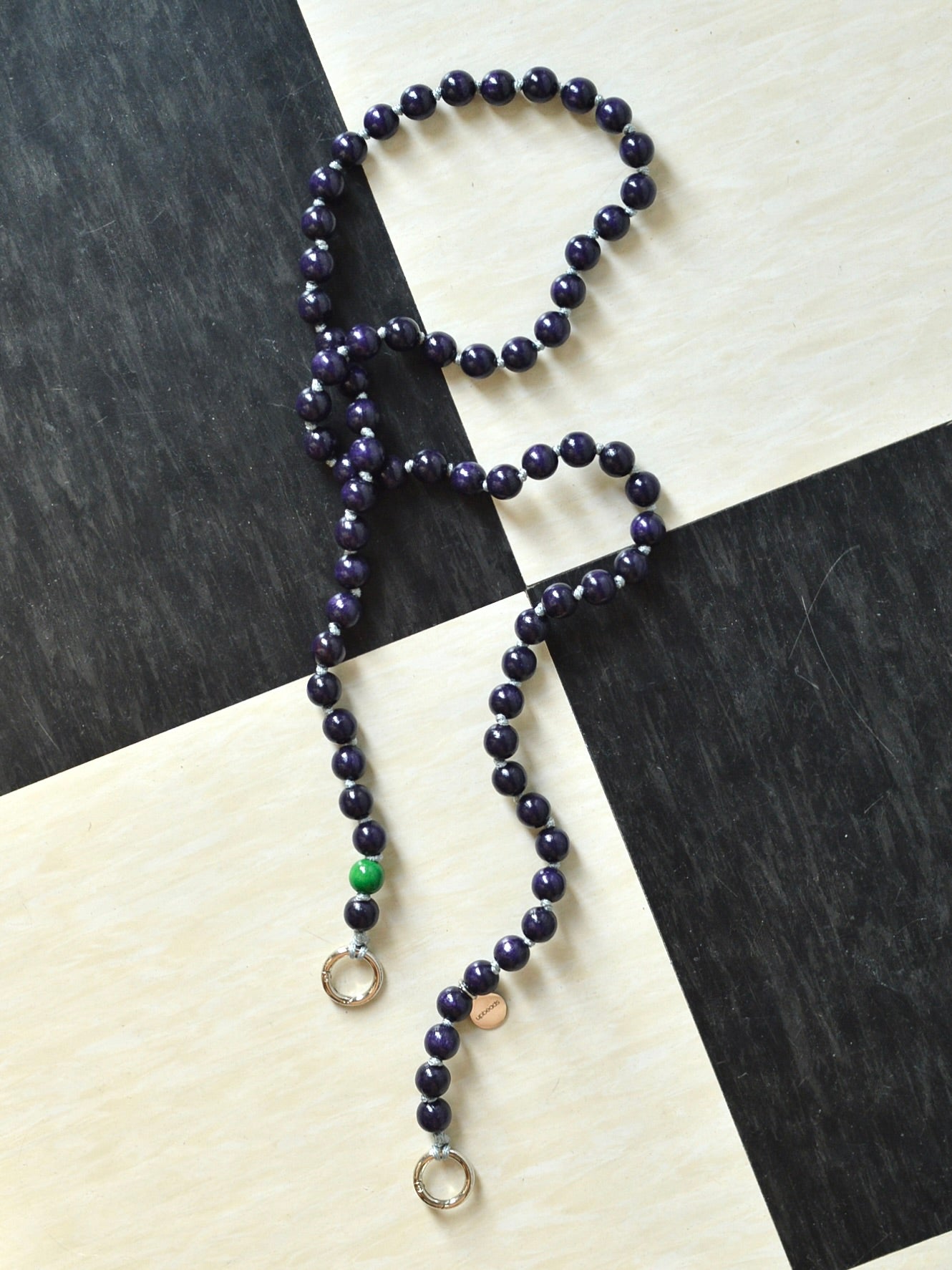 upbeads アップビーズ スマホショルダー 携帯ストラップ PLUM