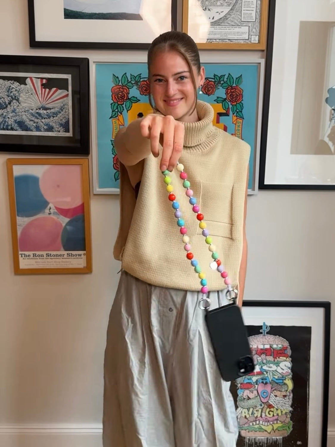 upbeads アップビーズ スマホストラップ SHORTIE 60cm【CONFETTI】