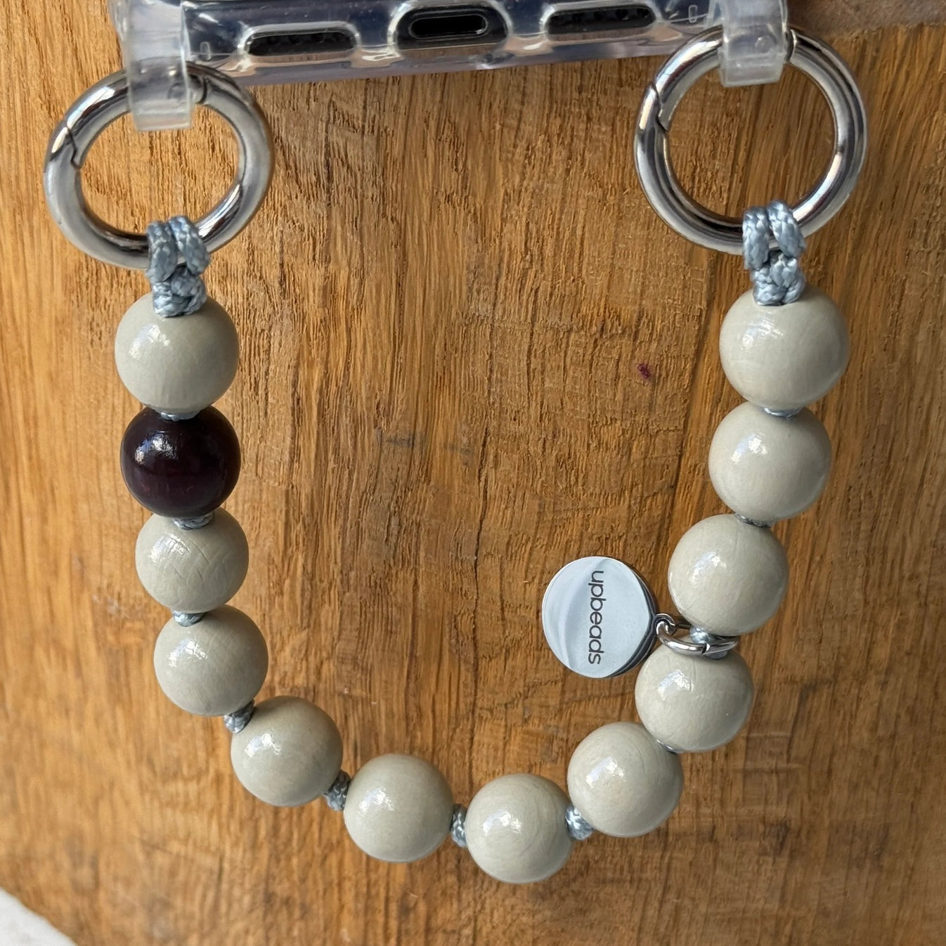 【8月下旬発送予定】upbeads アップビーズ スマホストラップ MINI【EARL GREY】