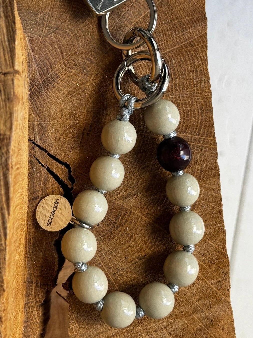 【8月下旬発送予定】upbeads アップビーズ スマホストラップ MINI【EARL GREY】