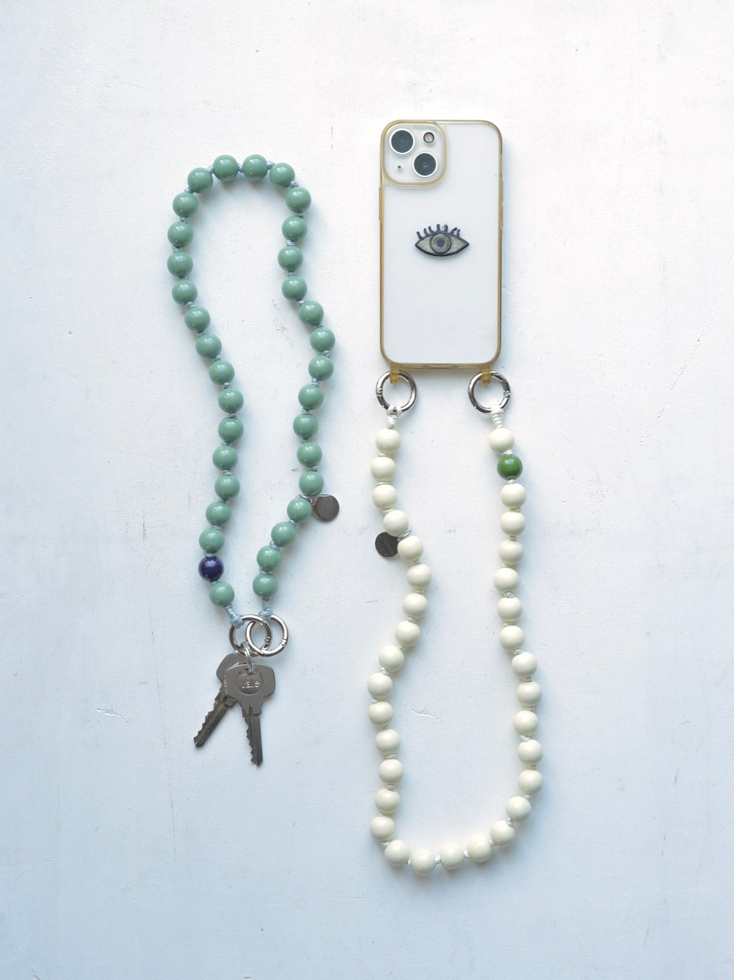 upbeads アップビーズ スマホストラップ SHORTIE 60cm【SAGE】