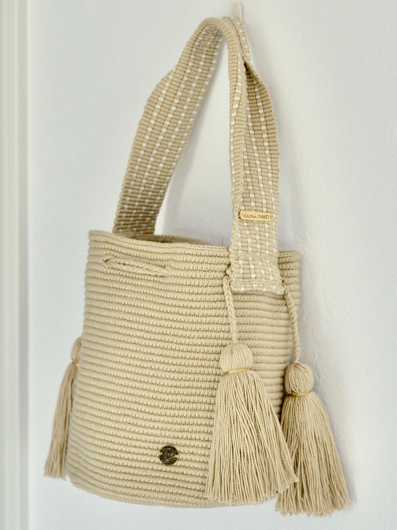 コロンビアのモチーラ 手編みハンドバッグミニ