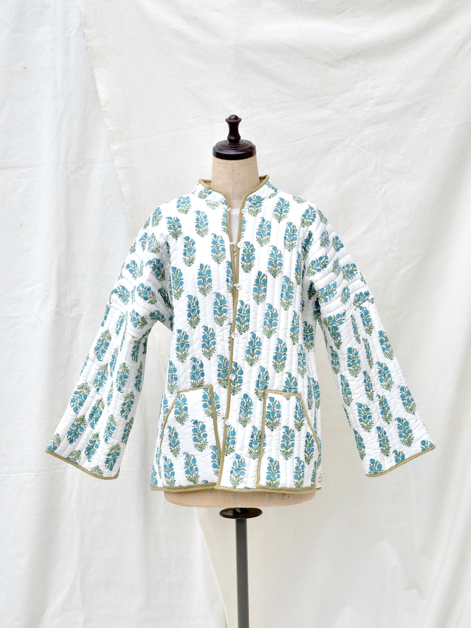 リバーシブル キルティング ジャケット グリーン