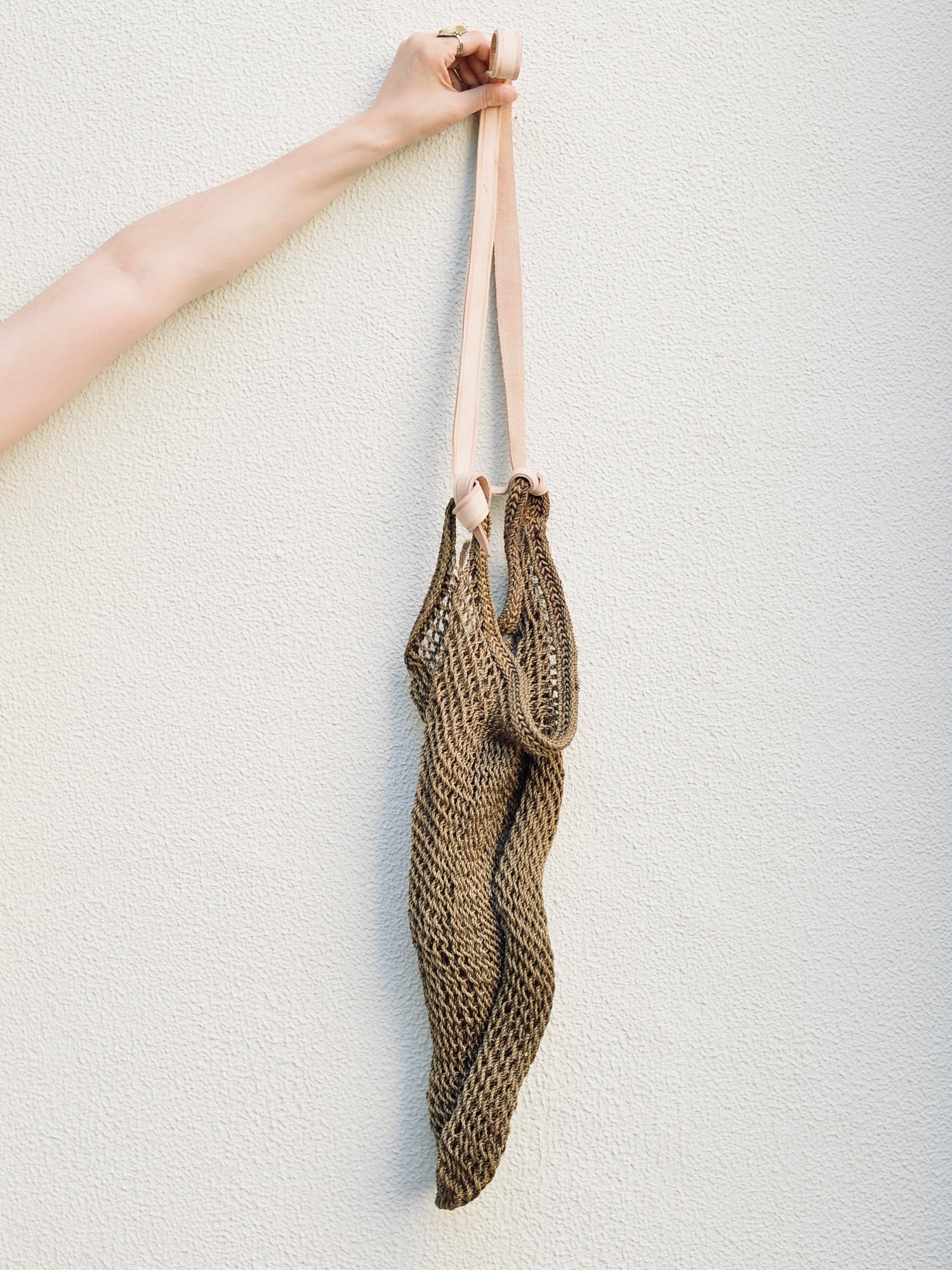 メキシコ マゲイネットバッグ カーキ