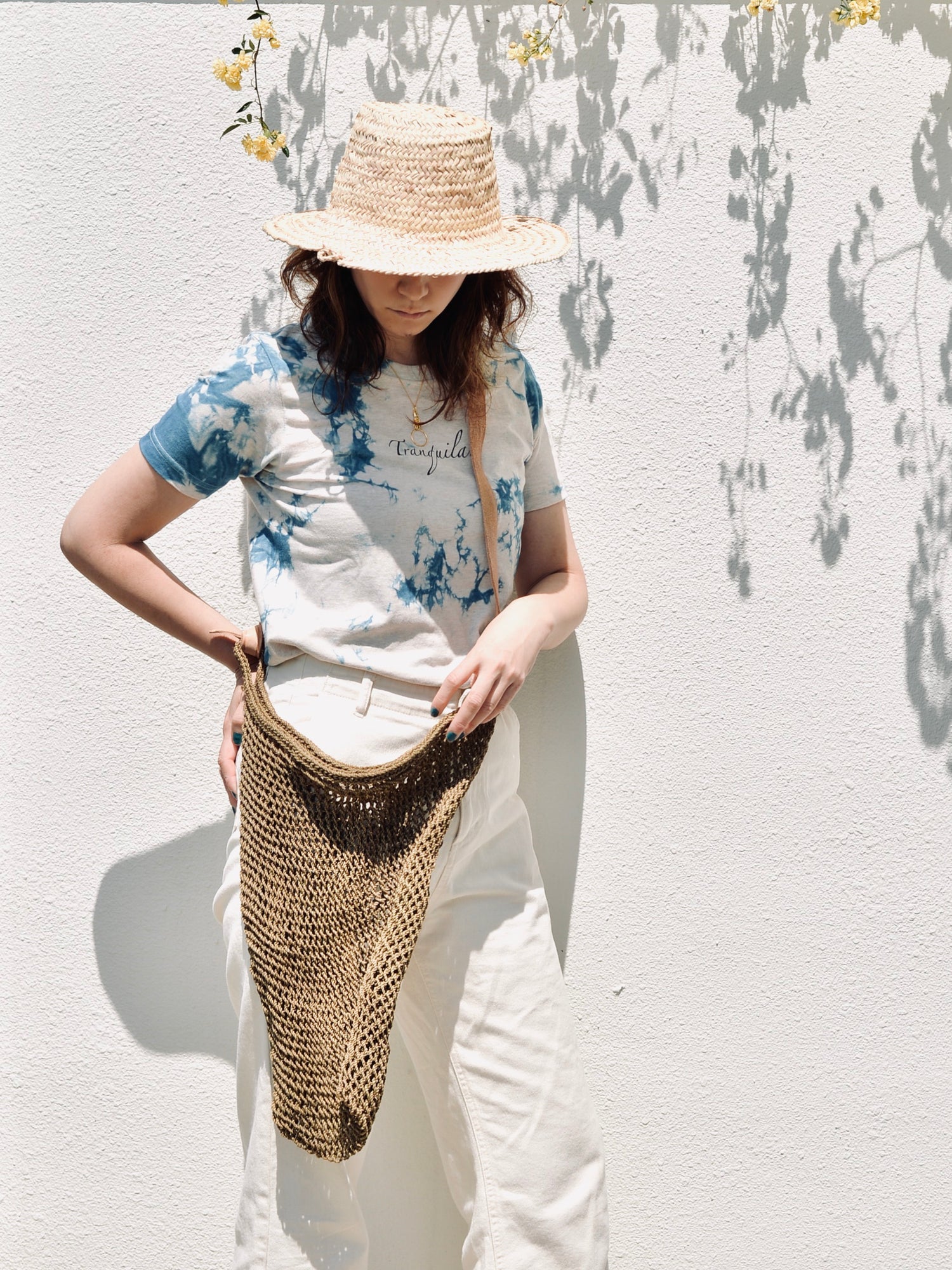 メキシコ マゲイネットバッグ カーキ