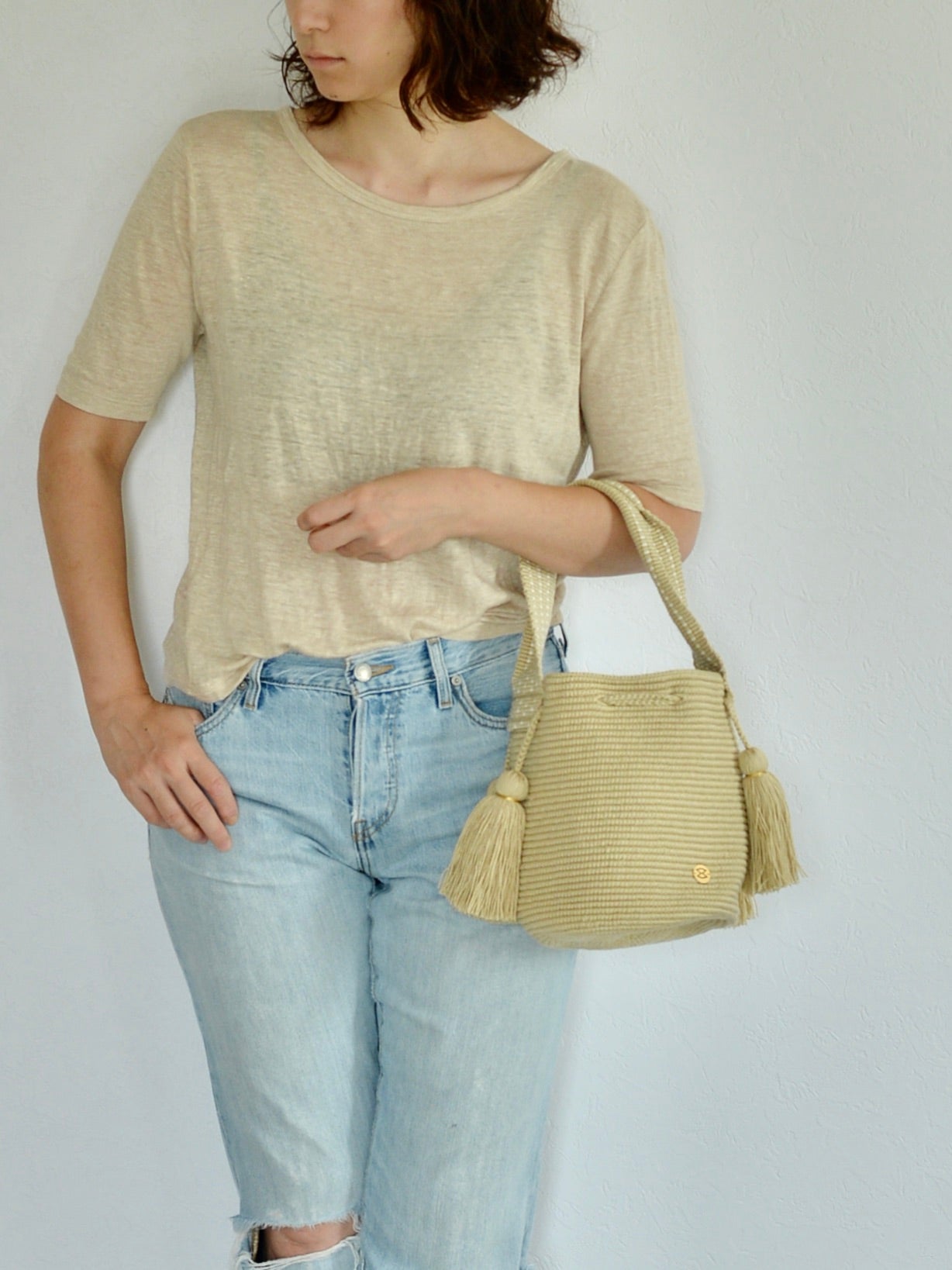 コロンビアのモチーラ 手編みハンドバッグミニ