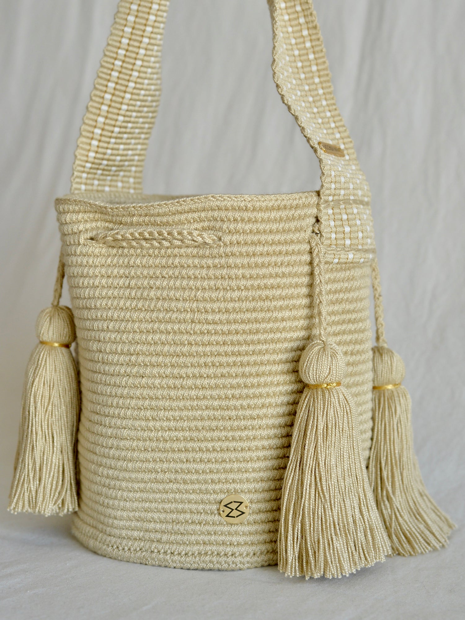 コロンビアのモチーラ 手編みハンドバッグミニ