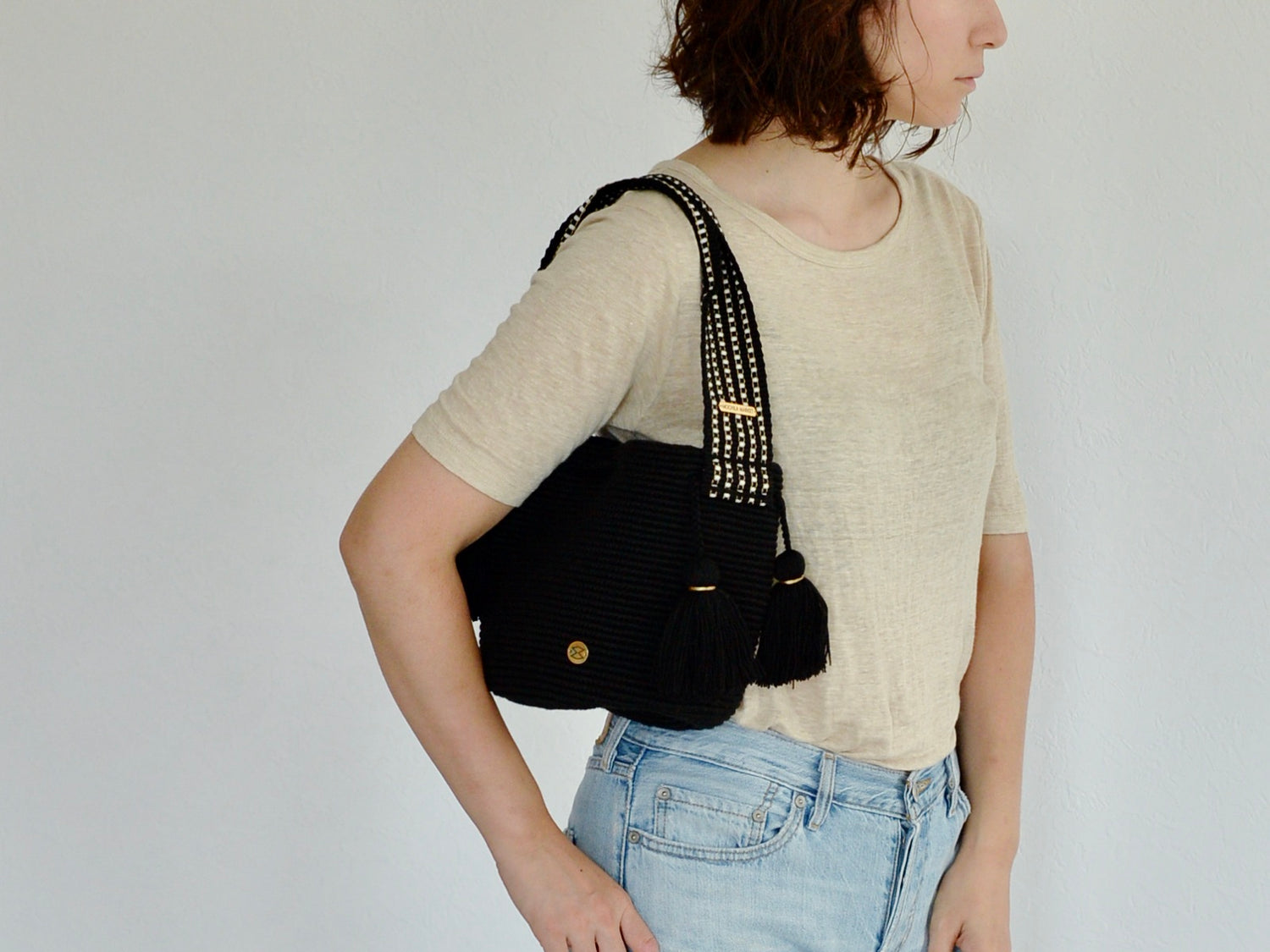 コロンビアのモチーラ 手編みハンドバッグミニ