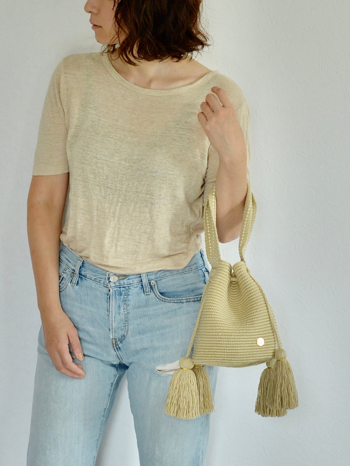 コロンビアのモチーラ 手編みハンドバッグミニ