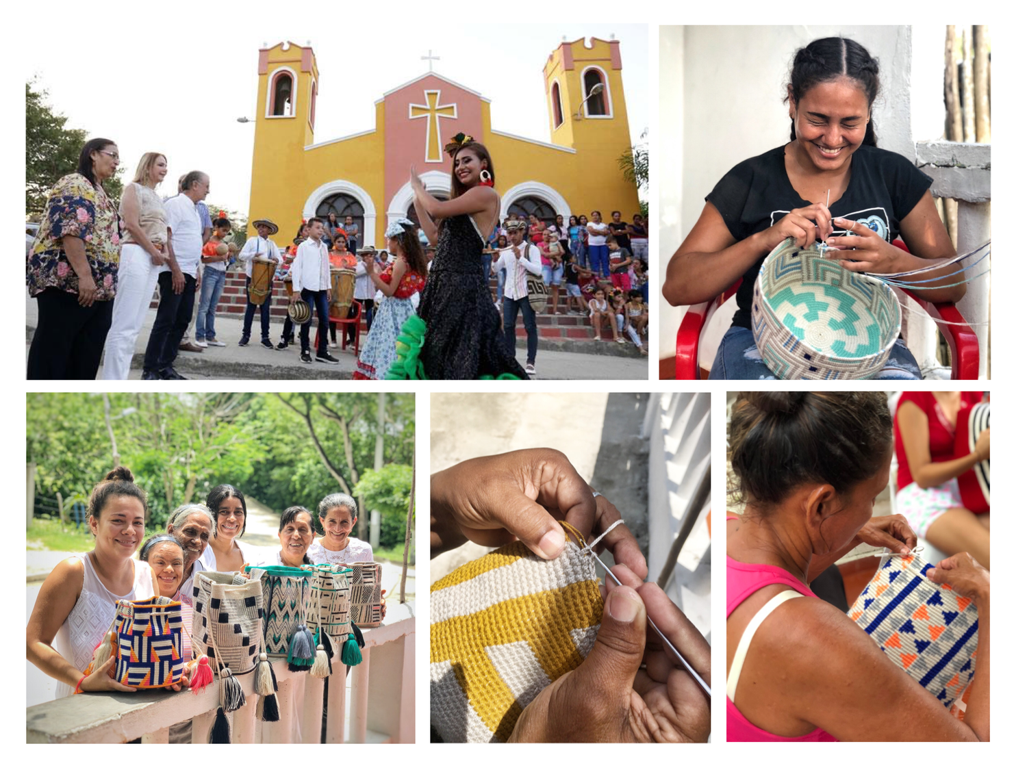 コロンビアのモチーラ 手編みバッグ