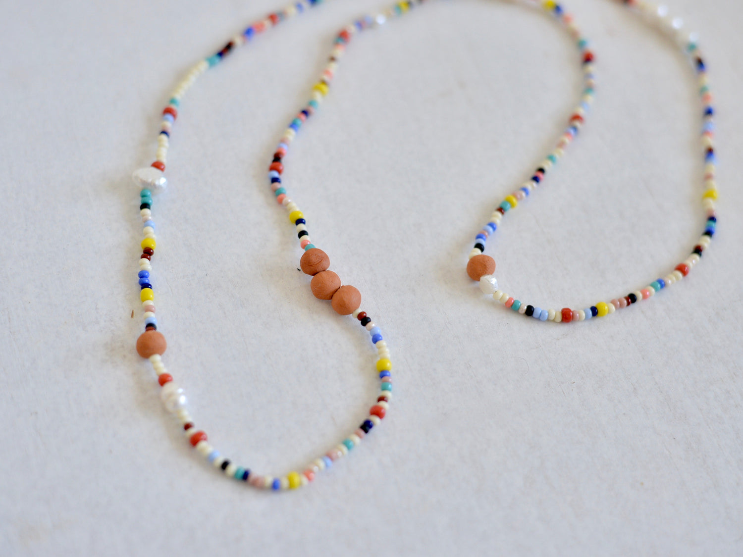 Sezi ロングビーズネックレス