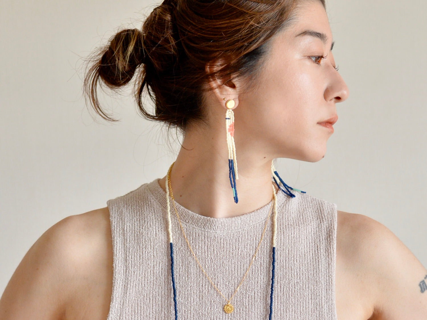 Horizon ビーズピアス