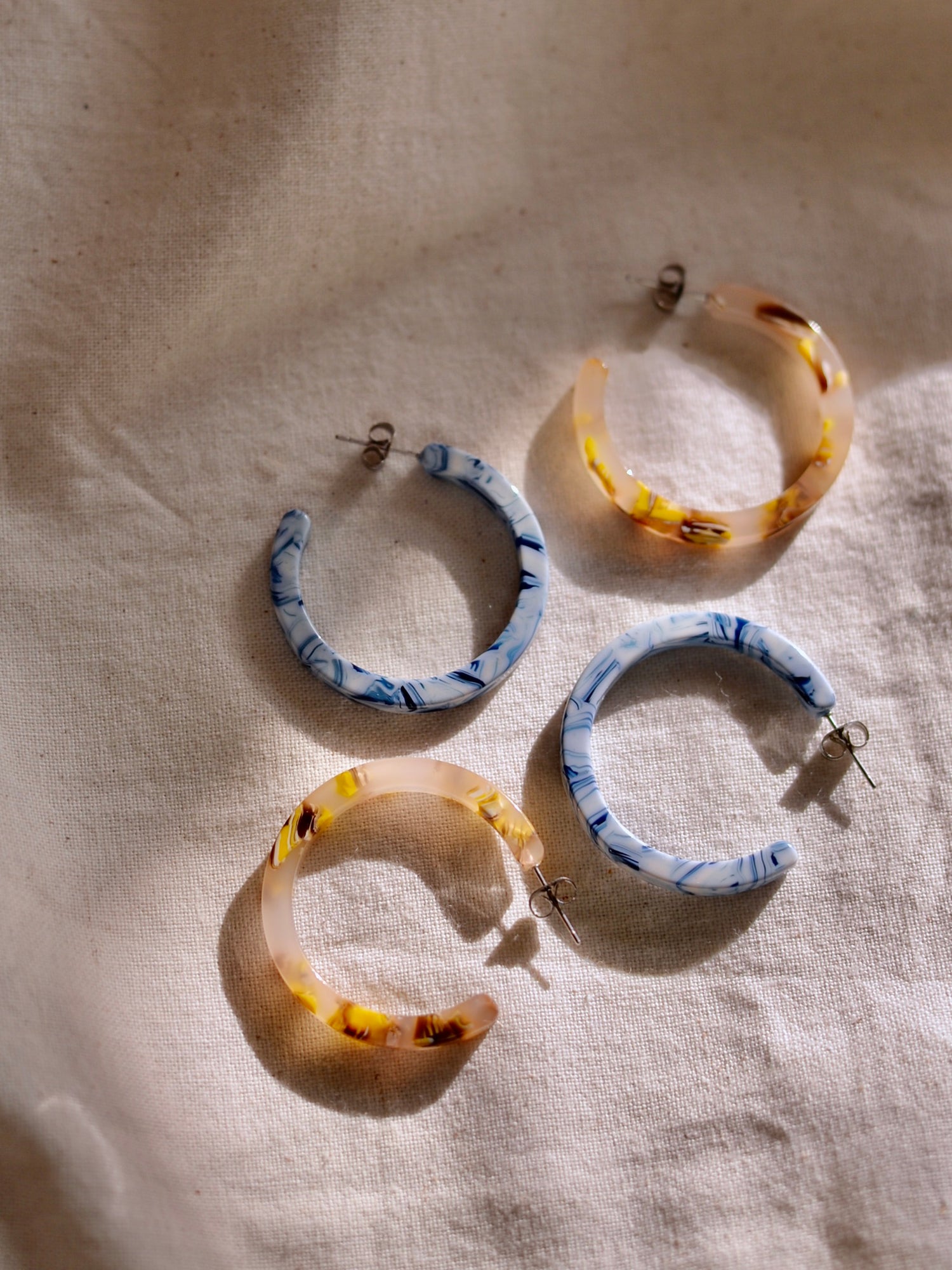 지속 가능한 후프 귀걸이 Sun