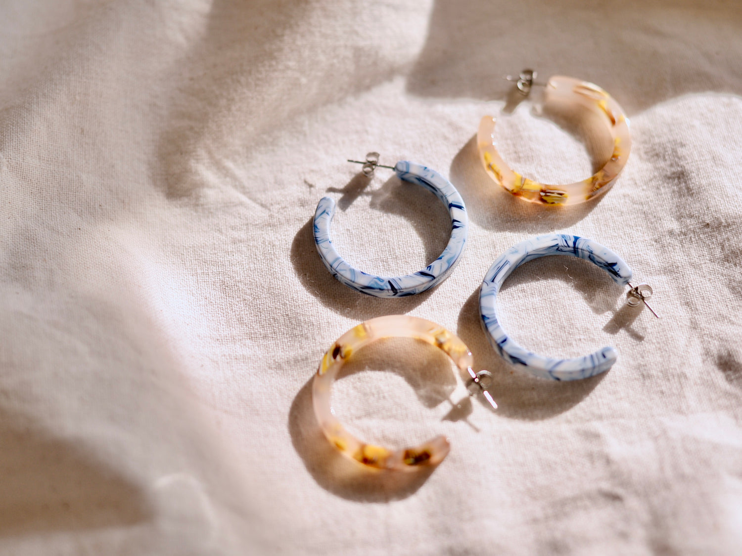 지속 가능한 후프 귀걸이 Sun