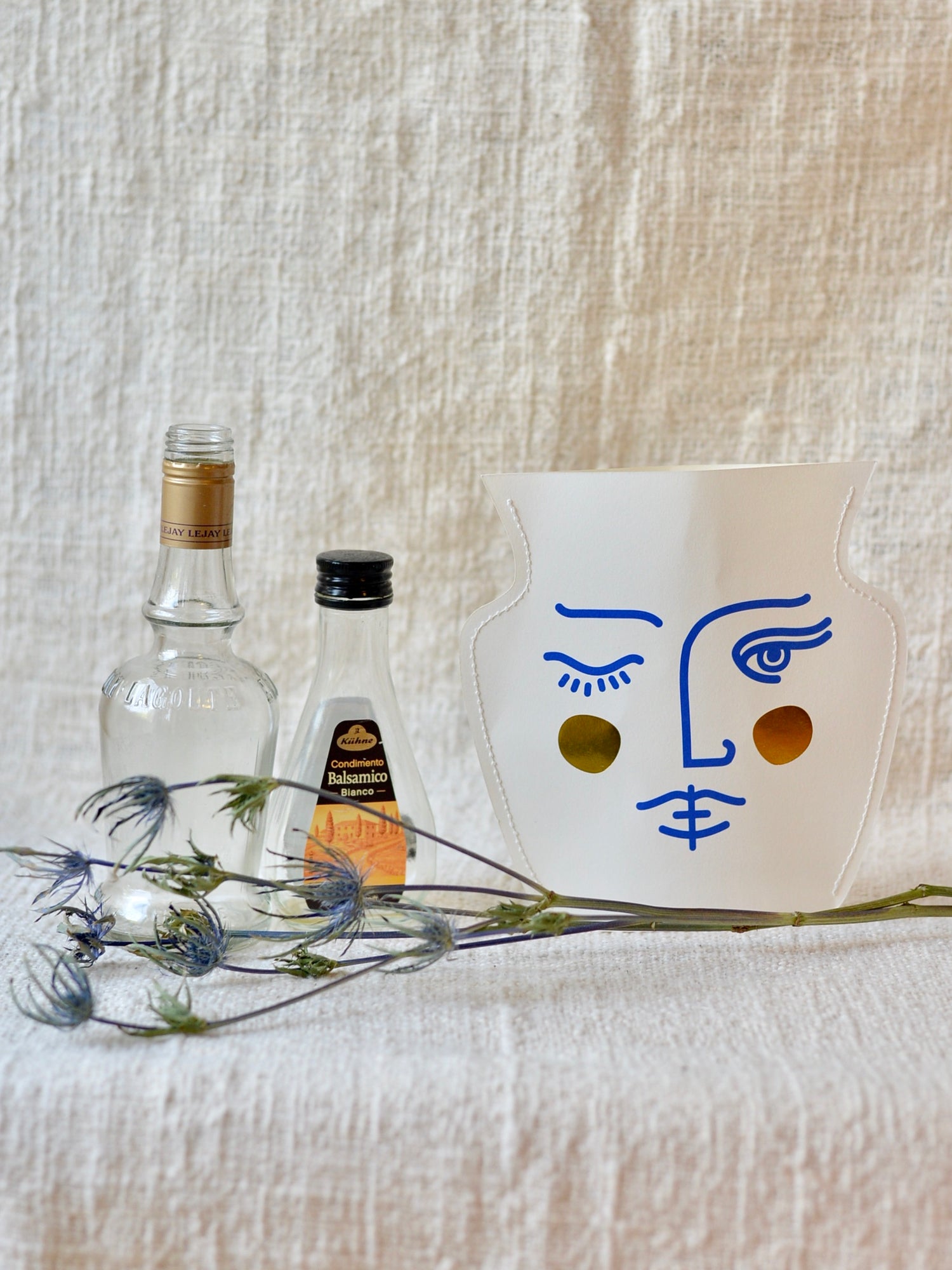 ミニペーパーフラワーベースカバー&レターセット JANUS