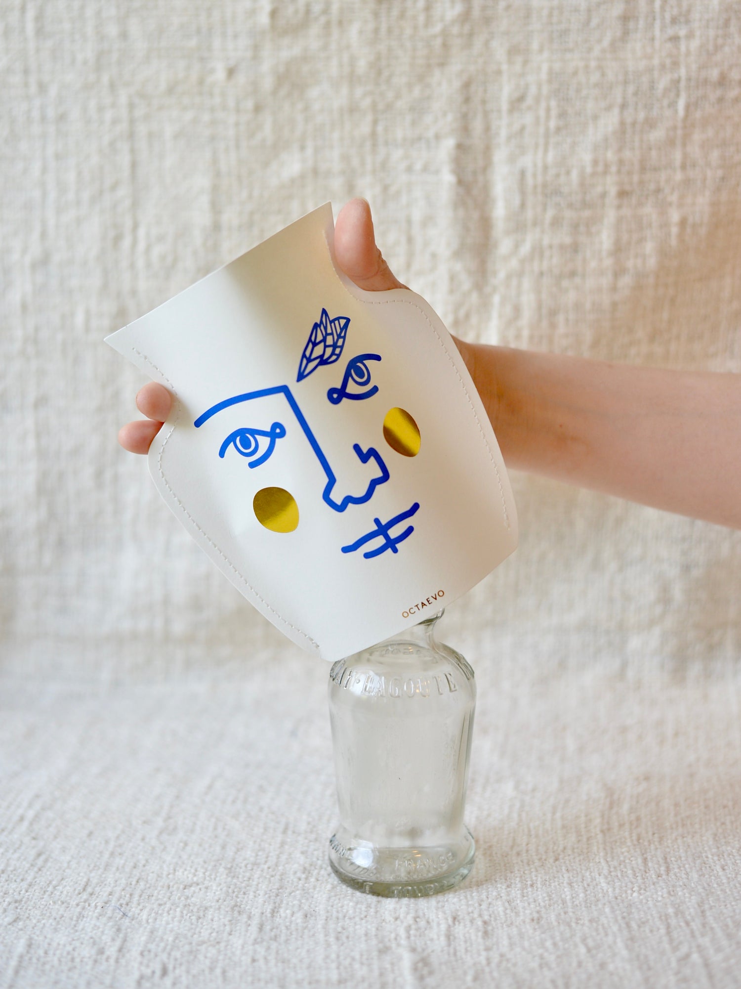 ミニペーパーフラワーベースカバー&レターセット JANUS