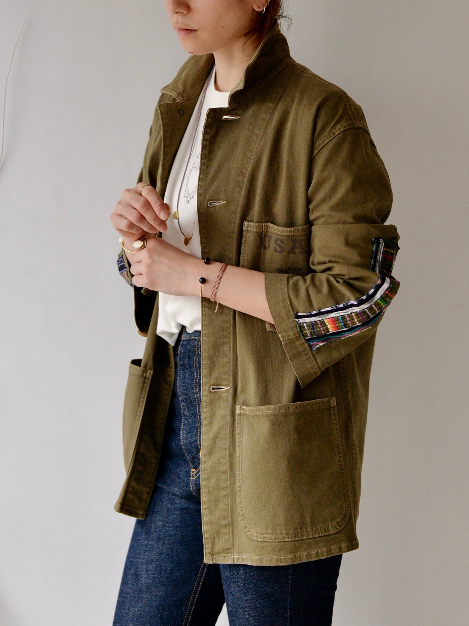 アップサイクル グアテマラ ミリタリージャケット