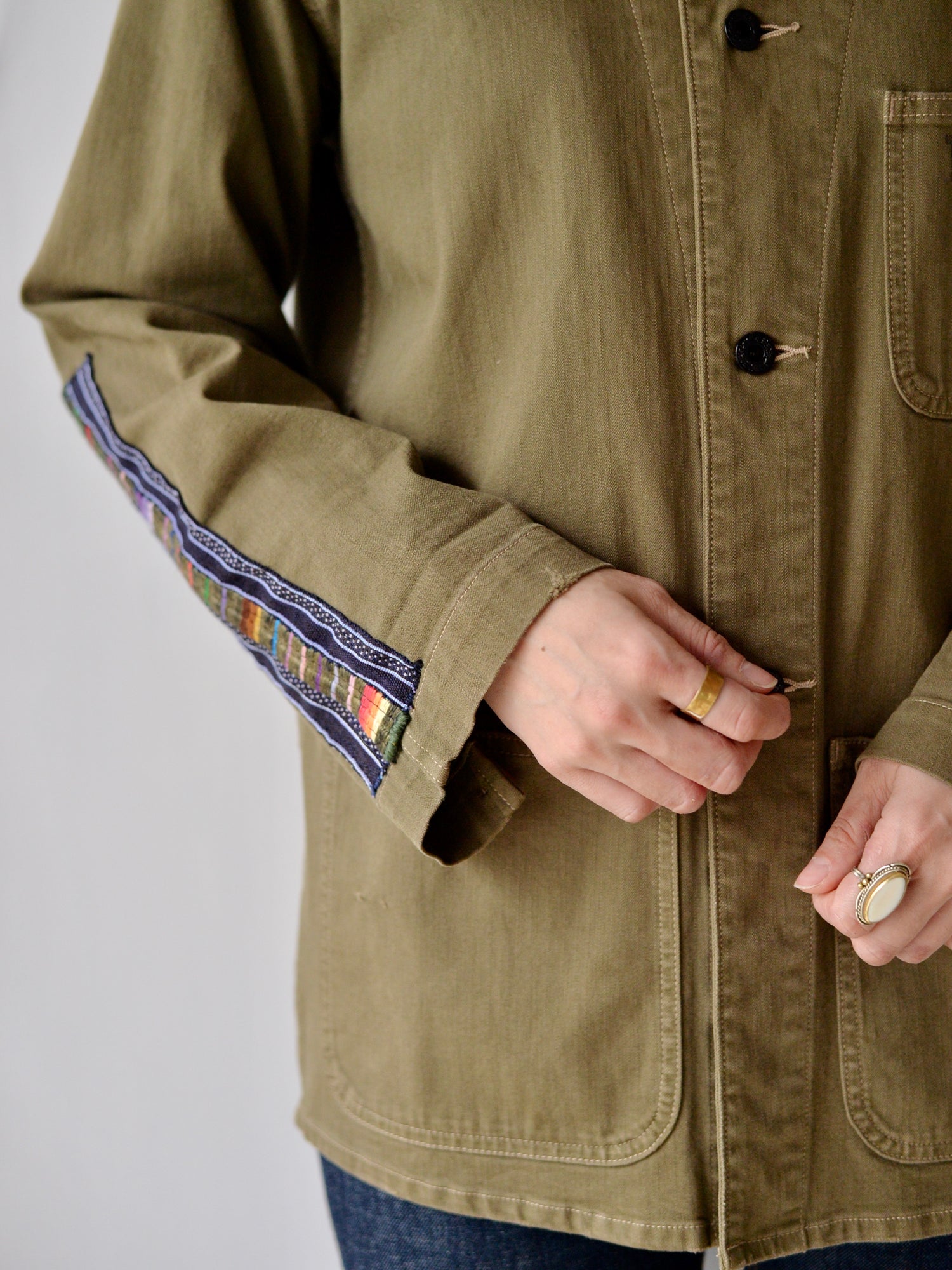 アップサイクル グアテマラ ミリタリージャケット