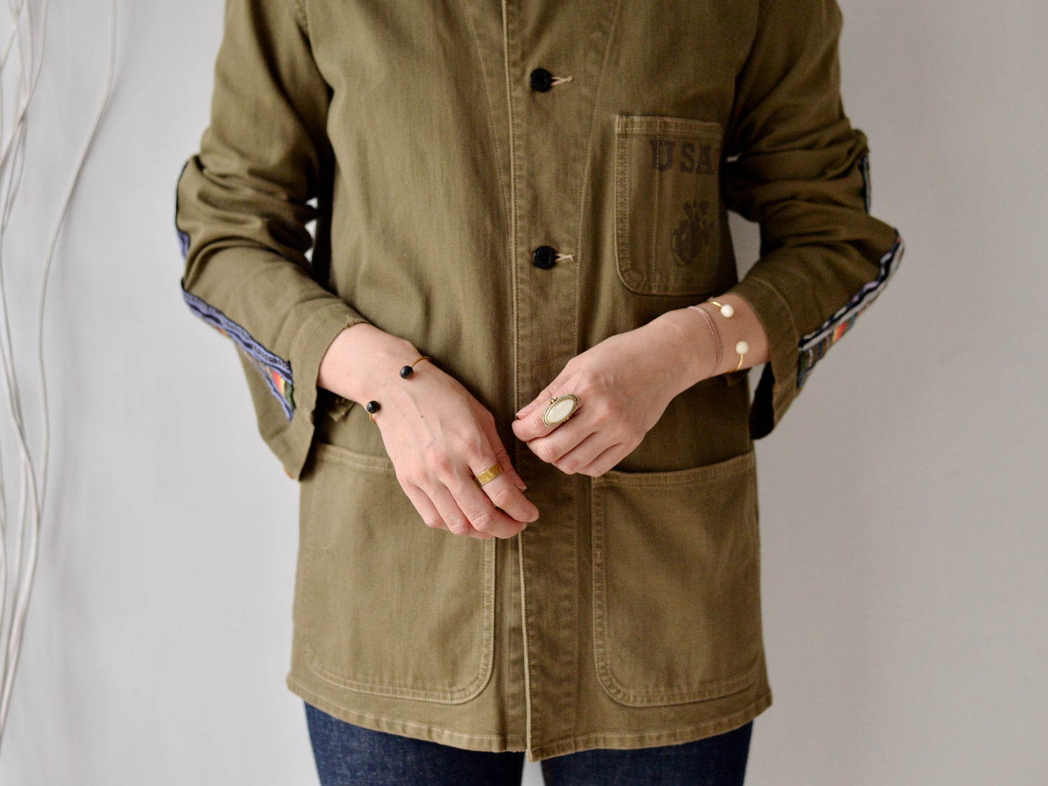 アップサイクル グアテマラ ミリタリージャケット