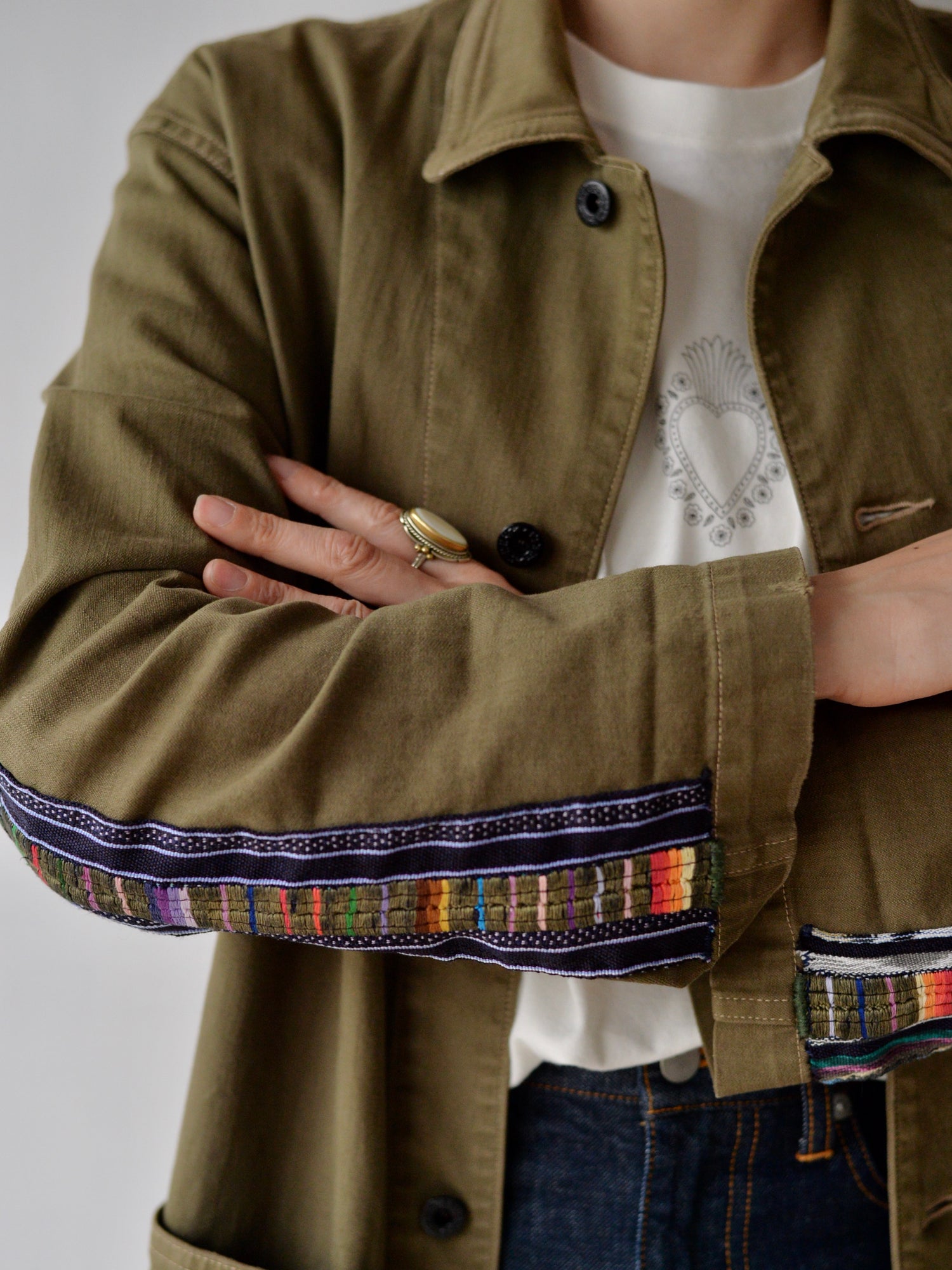 アップサイクル グアテマラ ミリタリージャケット