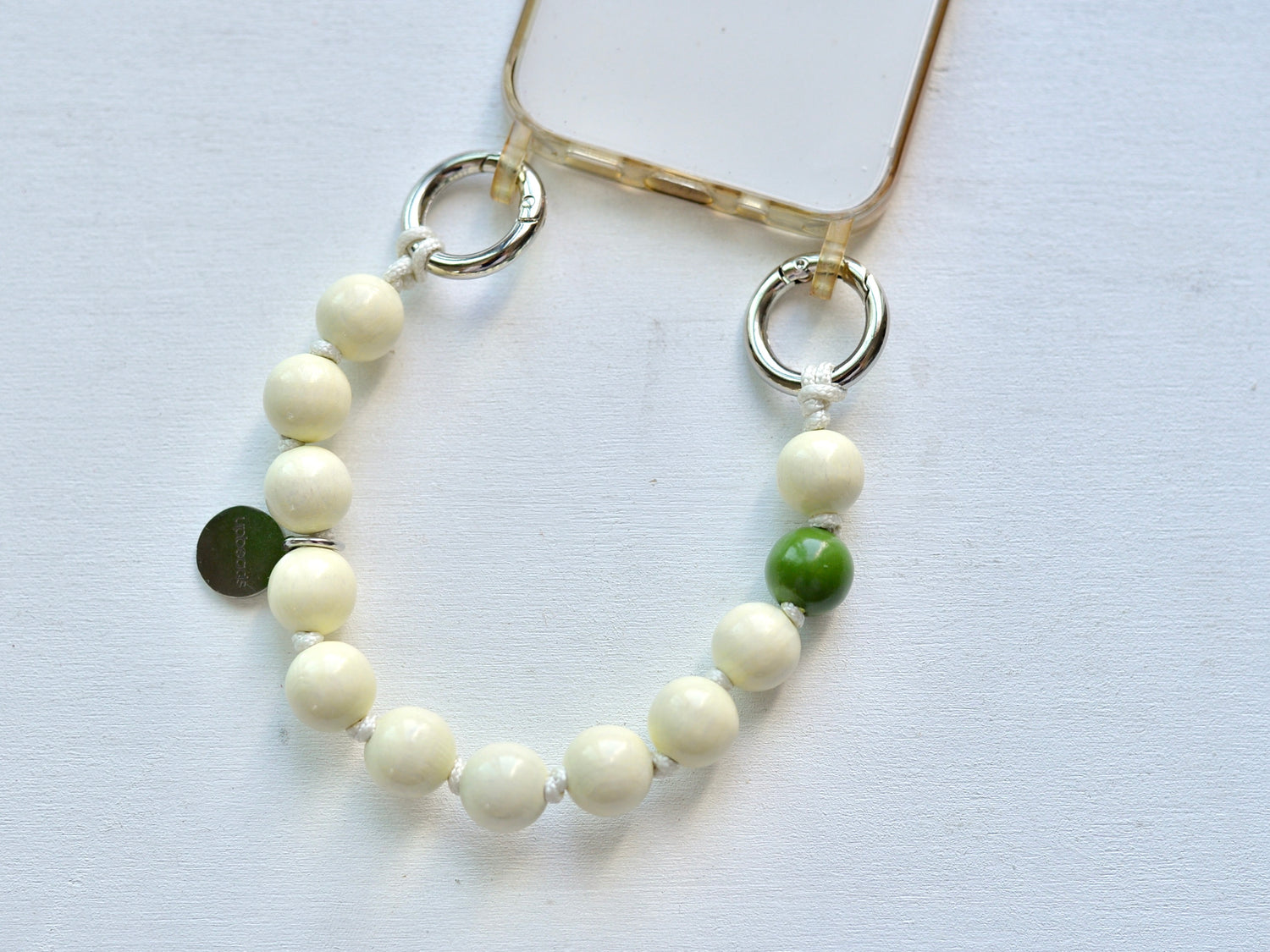 upbeads アップビーズ スマホストラップ MINI【ホワイト】