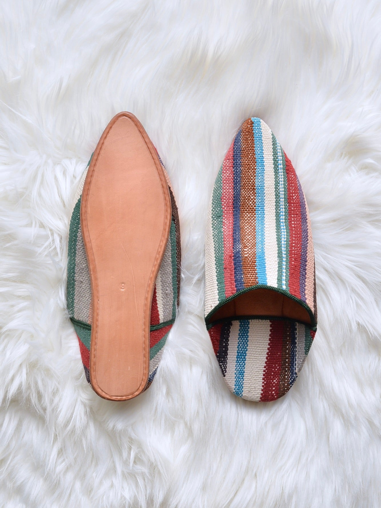 ヴィンテージHIKE 外履きバブーシュ（約24cm)