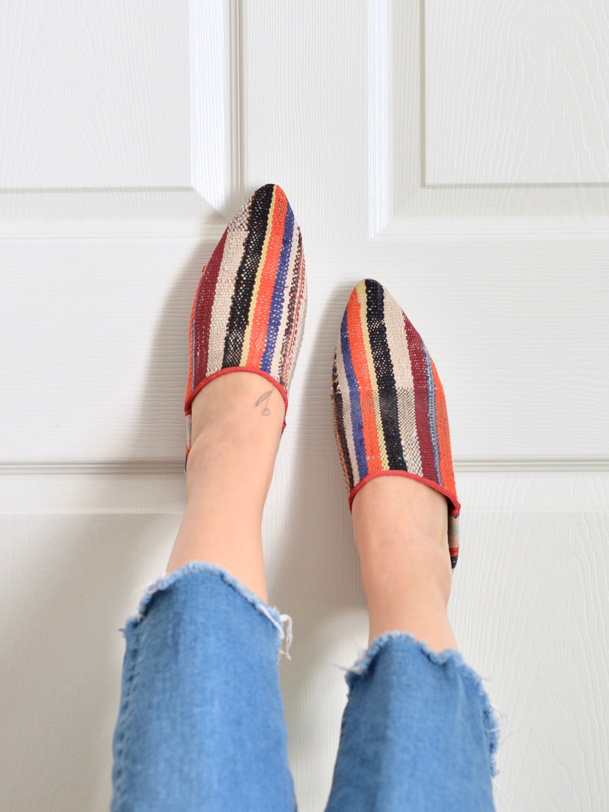 ヴィンテージHIKE 外履きバブーシュ（約23.5～24cm)