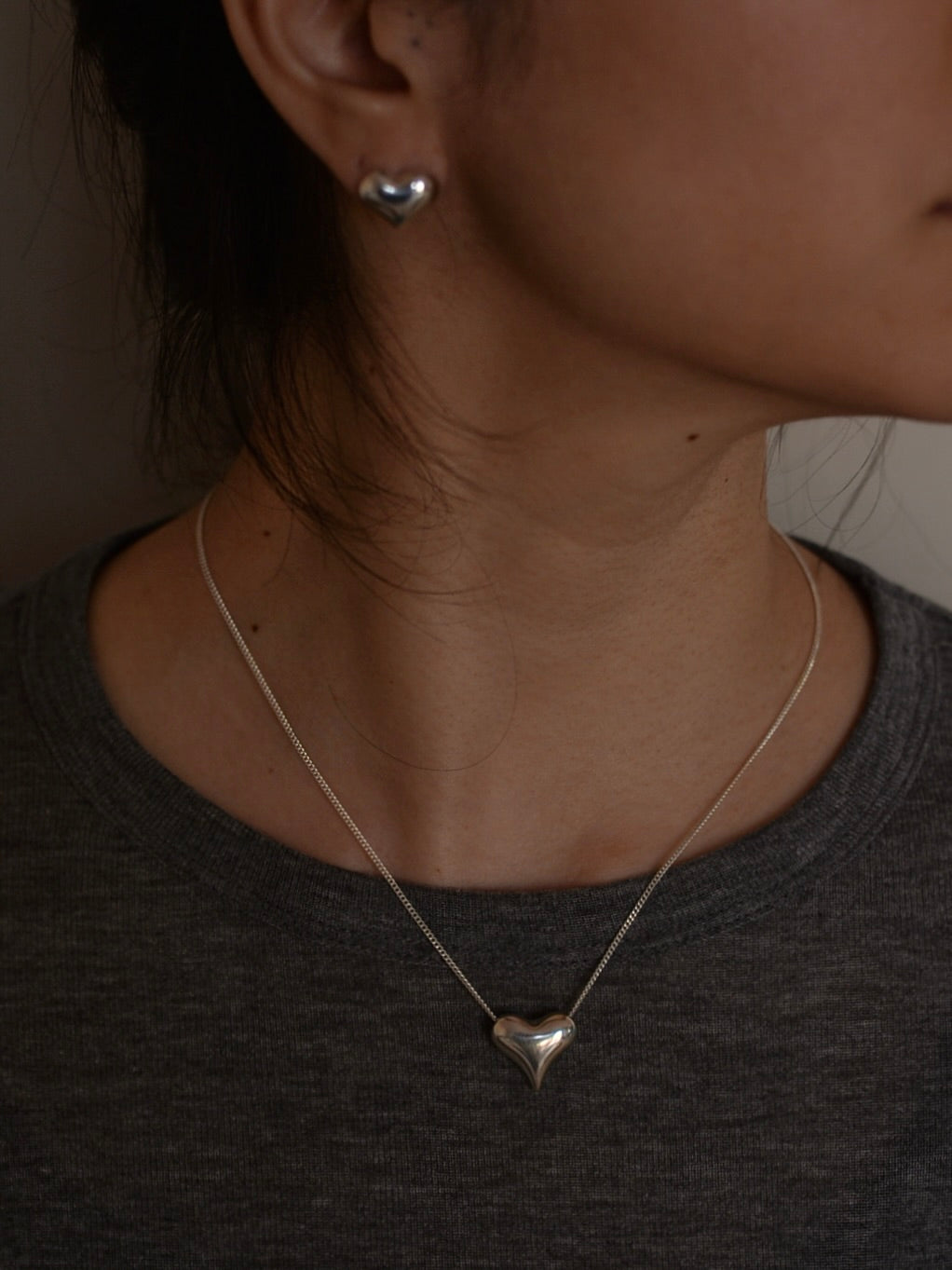 【1月下旬頃発送予定】Mexican Silver925 ハートネックレス S/M