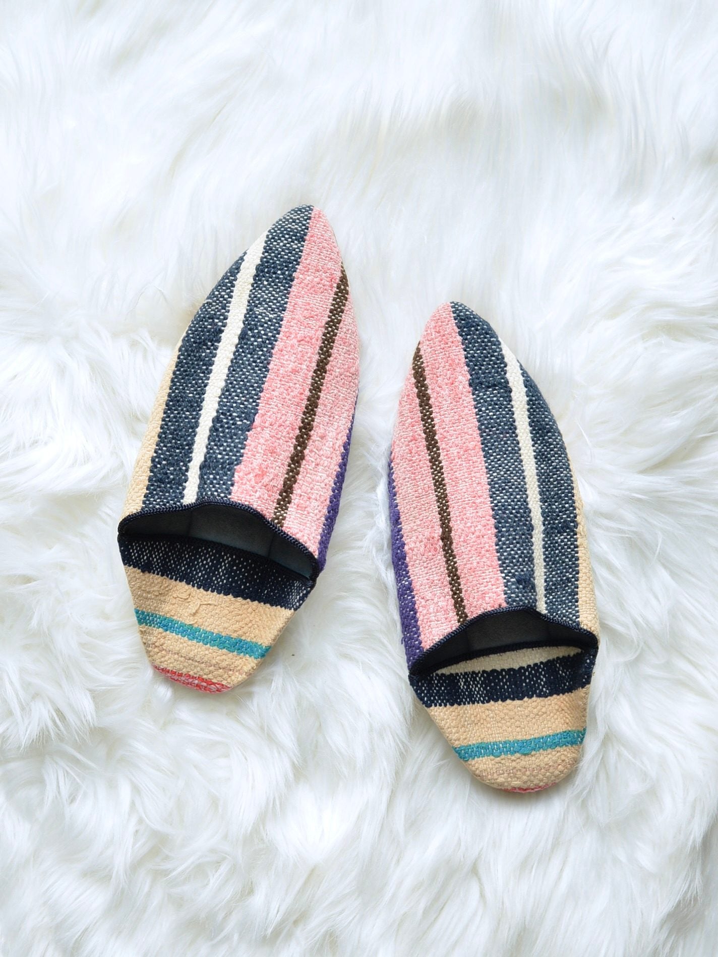 ヴィンテージHIKE 外履きバブーシュ（約23.5～24cm)