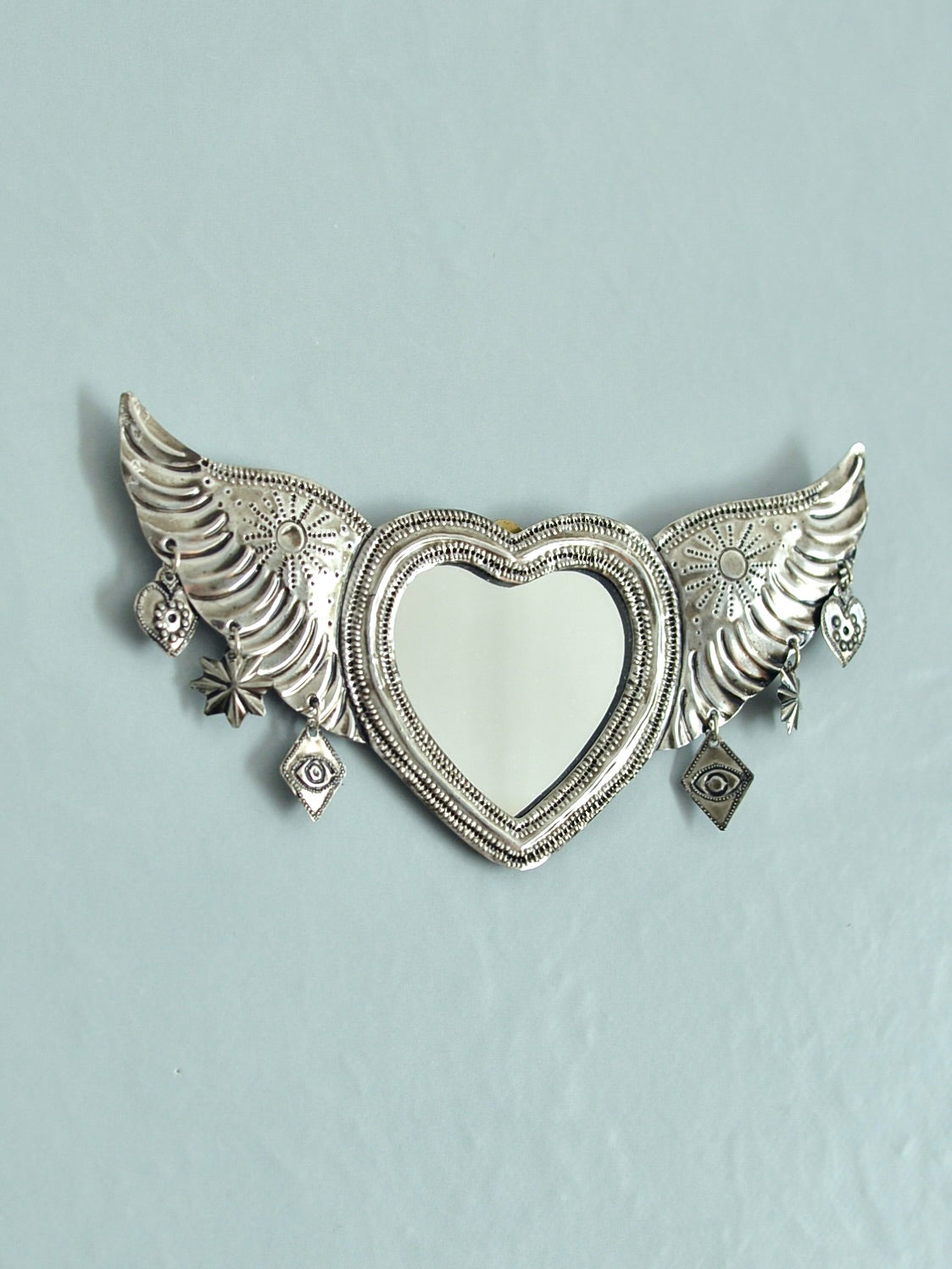 メキシコ ブリキ 壁掛けミラー オハラタ