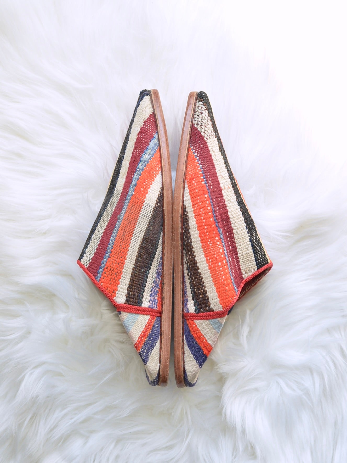 ヴィンテージHIKE 外履きバブーシュ（約23.5～24cm)