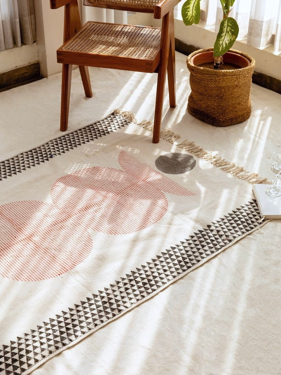 10/8頃発送予定】ハンドブロックプリント コットンラグ – NOZZI