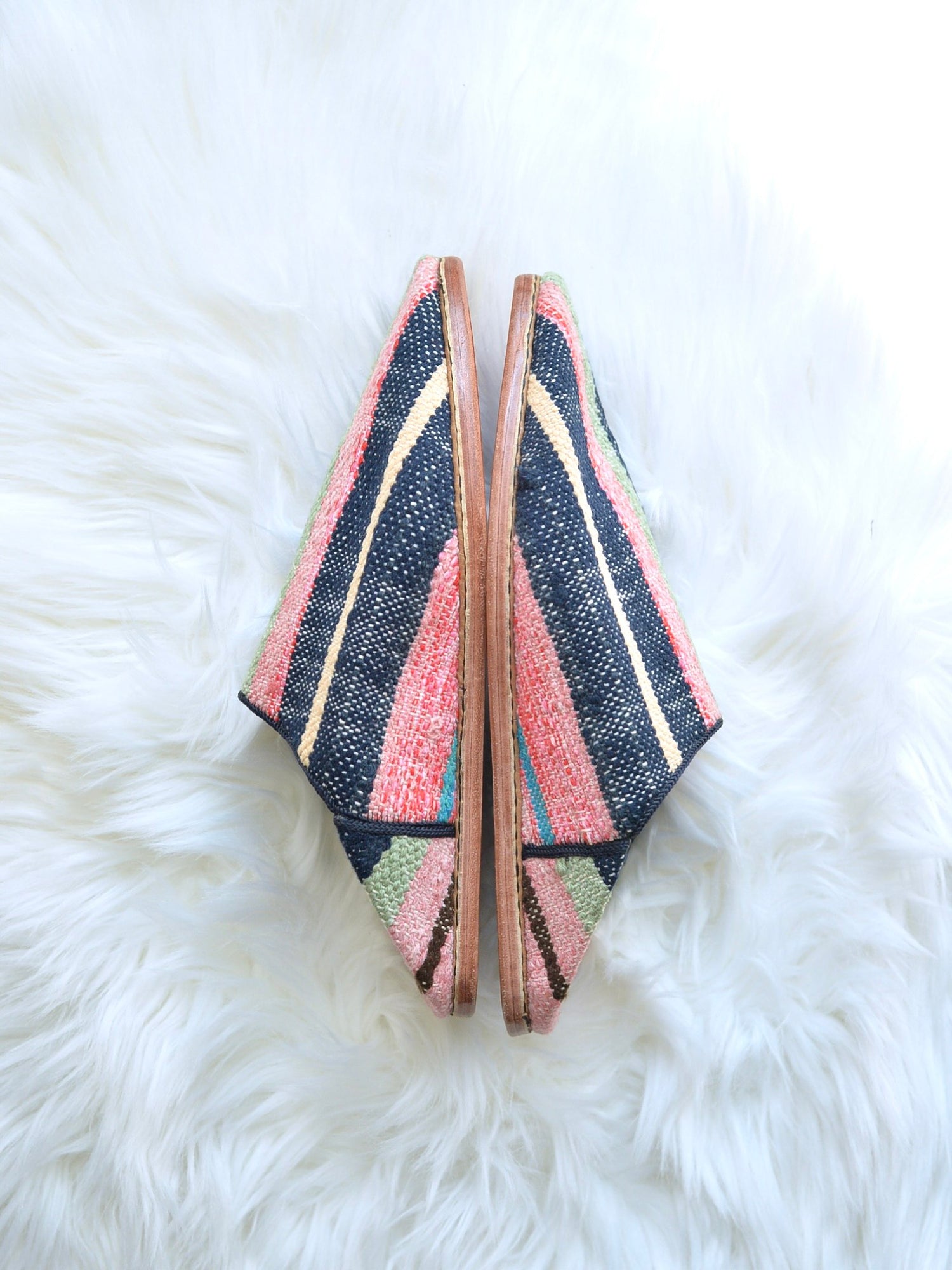 ヴィンテージHIKE 外履きバブーシュ（約23.5～24cm)