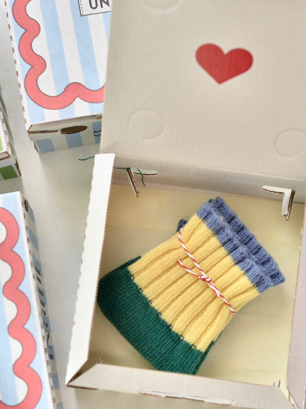 カシミヤブレンド ニット フィンガーレスグローブ ハンドウォーマー