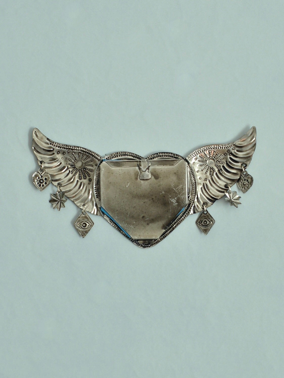 メキシコ ブリキ 壁掛けミラー オハラタ