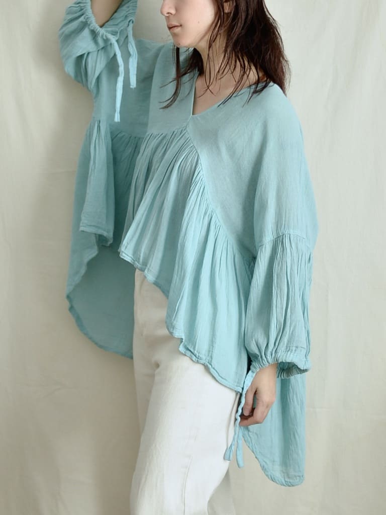Mexican cotton gathered blouse Mar 