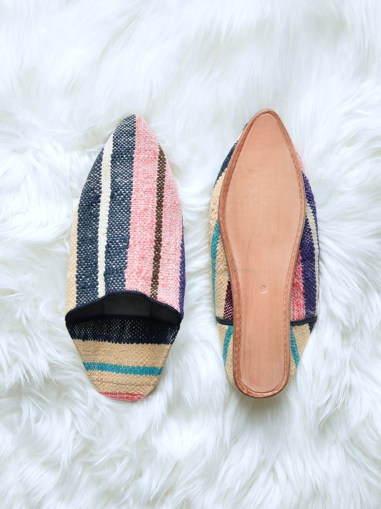 ヴィンテージHIKE 外履きバブーシュ（約23.5～24cm)