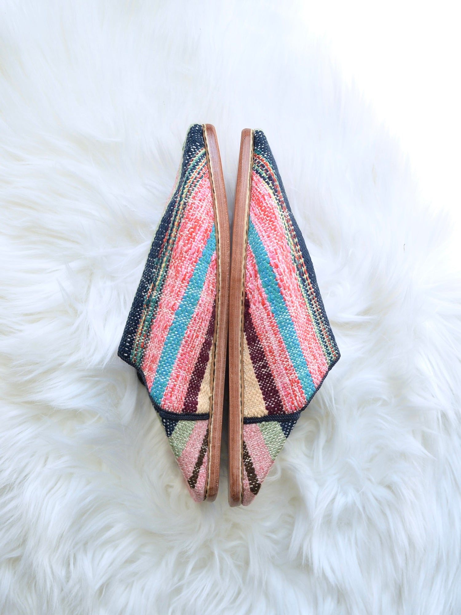 ヴィンテージHIKE 外履きバブーシュ（約23.5～24cm)