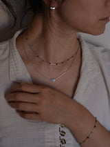 【1/22頃発送予定】Mexican Silver925 天然石 ビーズネックレス/ブレスレット