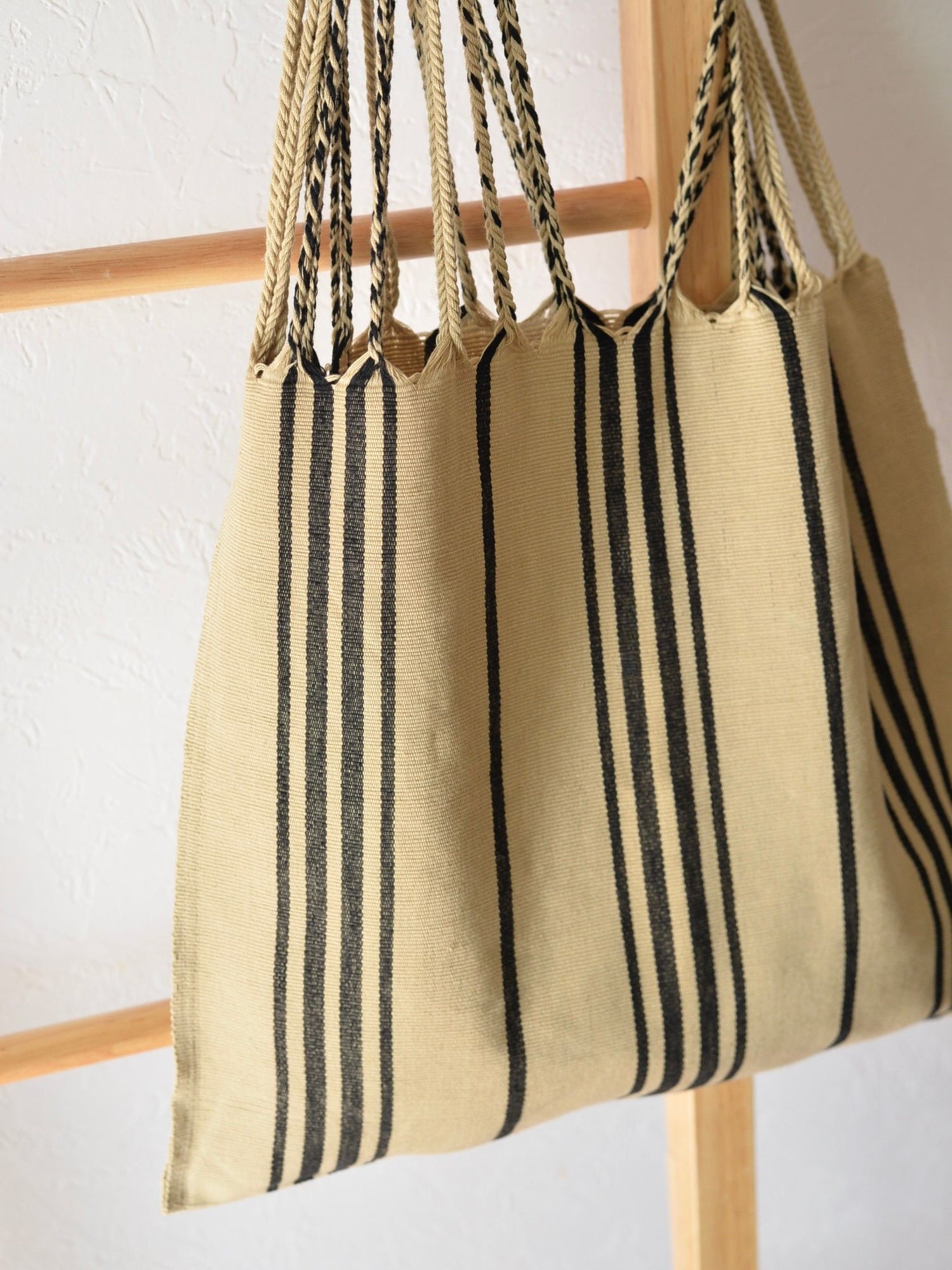 メキシコ ハンモックバッグ レザーハンドル