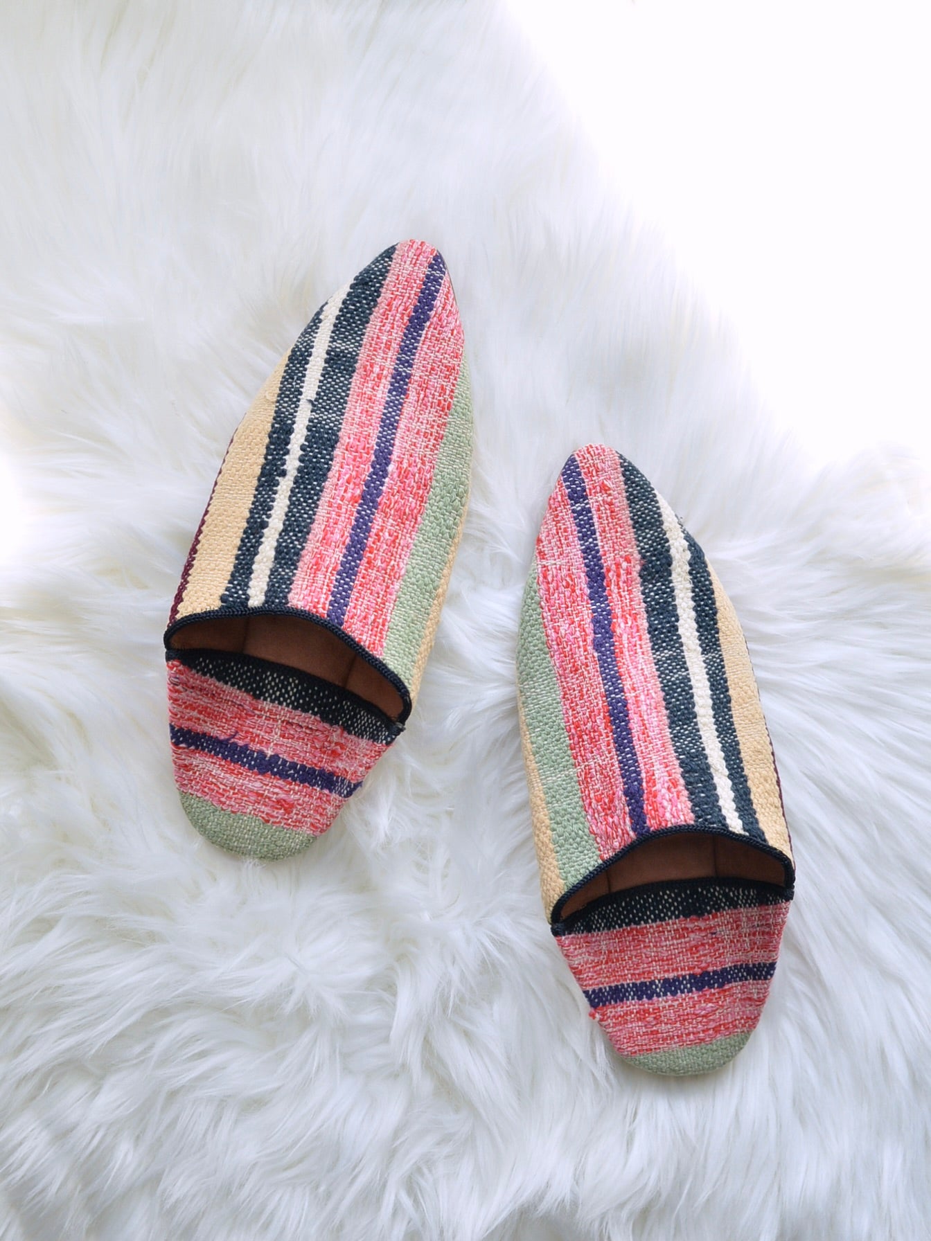 ヴィンテージHIKE 外履きバブーシュ（約24cm)