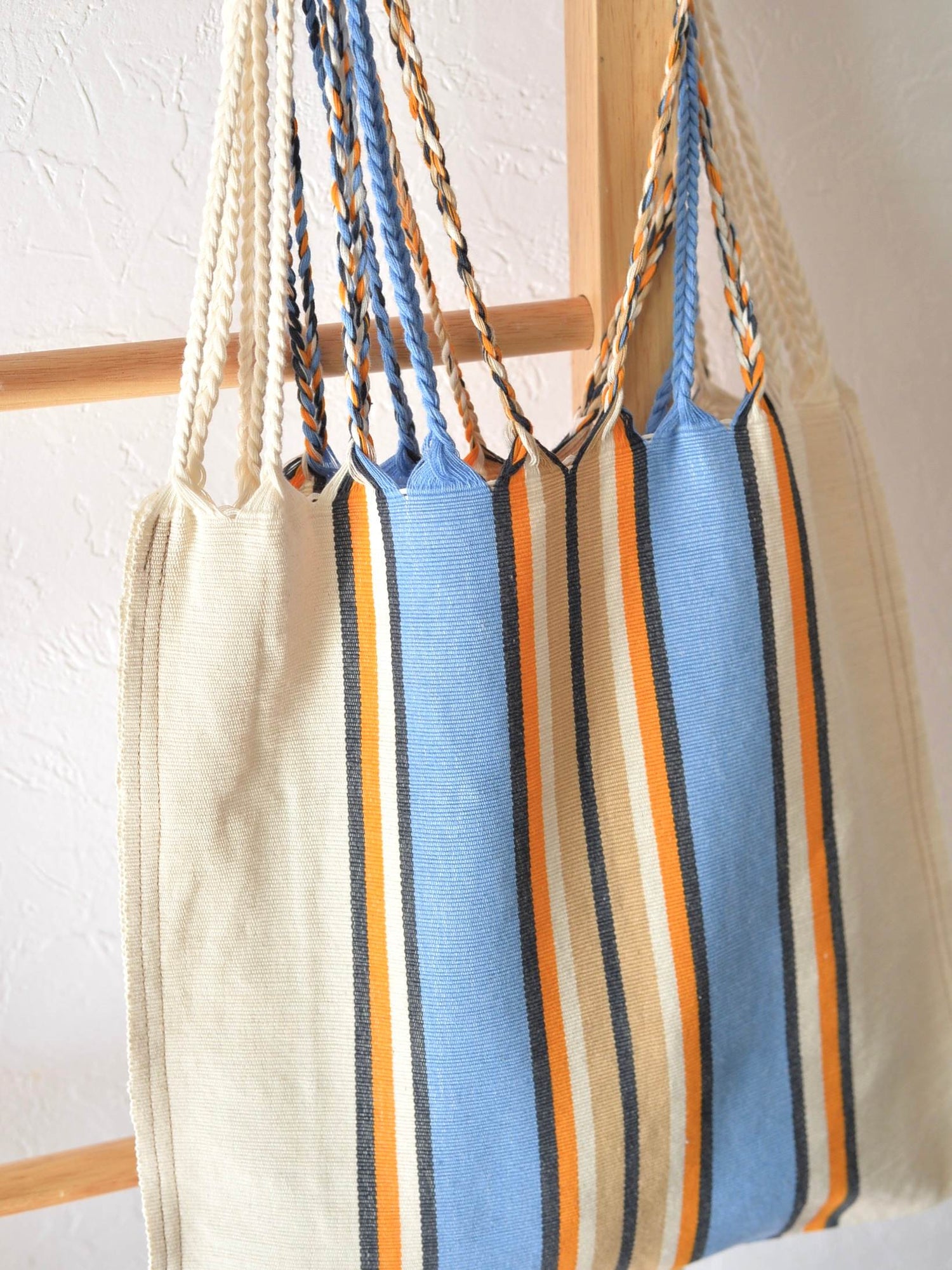 【残り1点】メキシコ ハンモックバッグ レザーハンドル